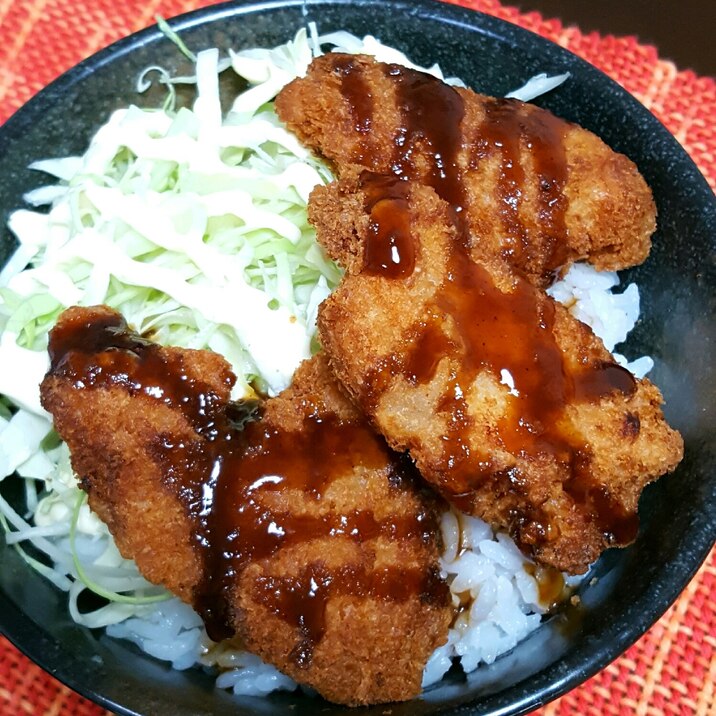 ★シンプルに♪ムネ肉のチキンカツ丼★